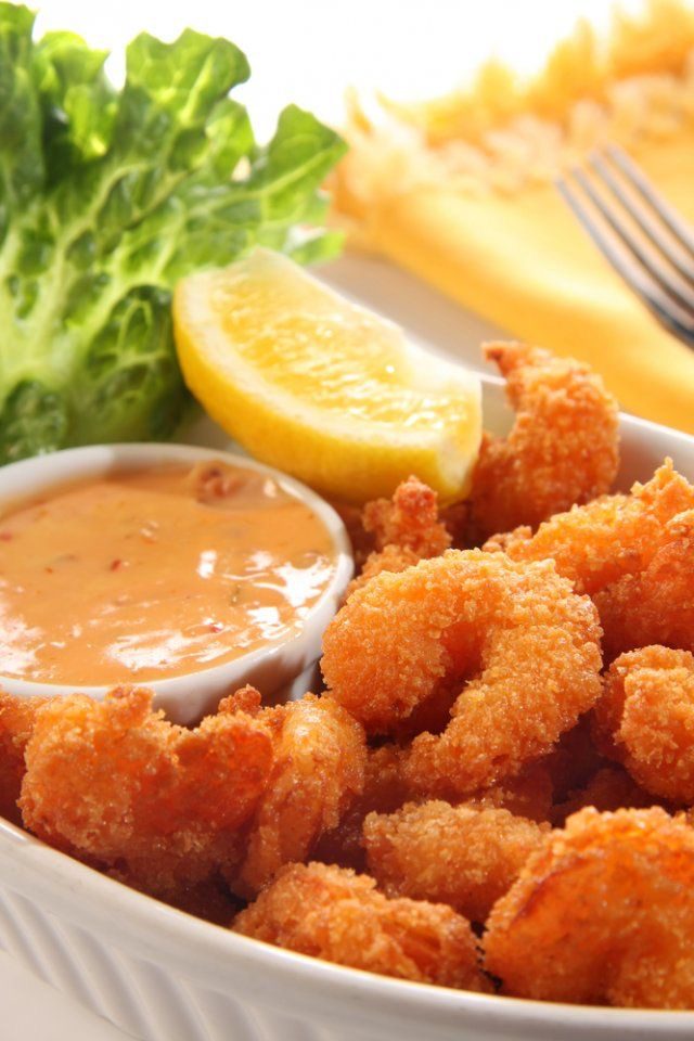 Camarones empanizados